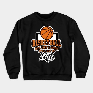 Basketball Basketball Coach Ball Sports Dunking Gift Crewneck Sweatshirt